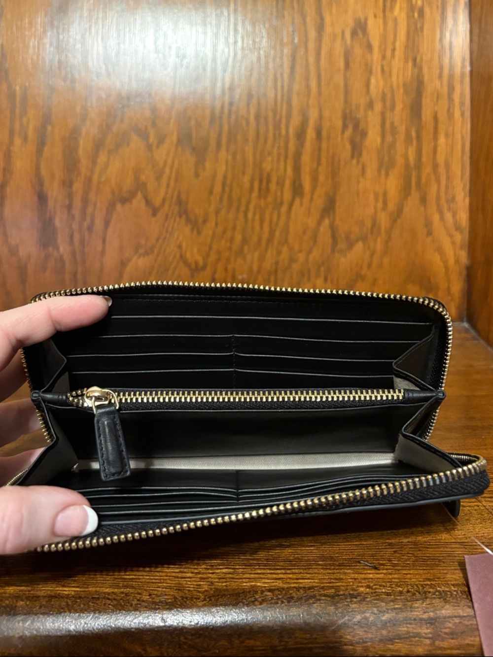 NWT-Radley London-Midnight Wanderer-
Large Zip Around Wallet-Black-$148 - Picture 8 of 11